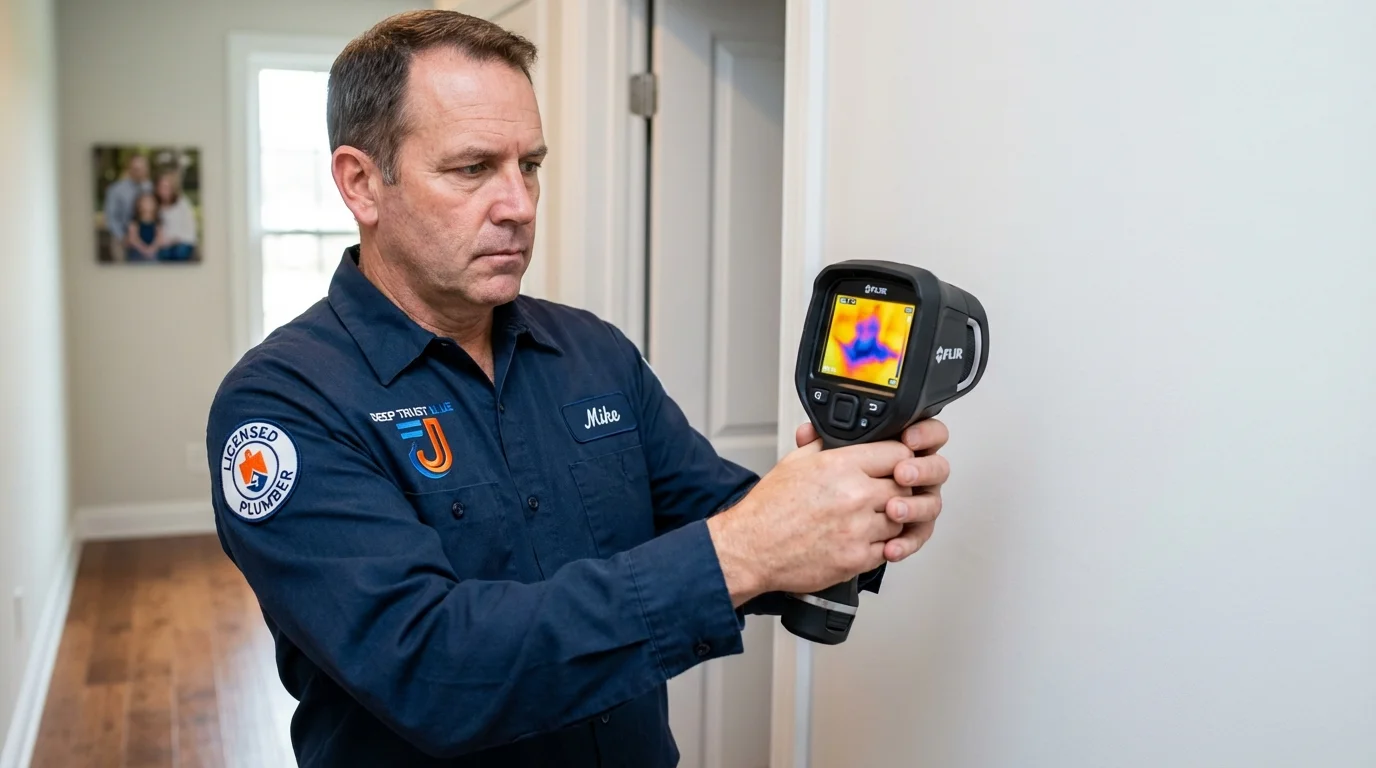 Thermal imaging leak detection by Johns Plumbing LLC in Opelika